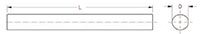 Metric Precision Ground Random Length Solid Carbide Rods - 2