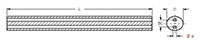 Standard Between Centers (BC) Random Length Two Straight Coolant Carbide Holes - 2